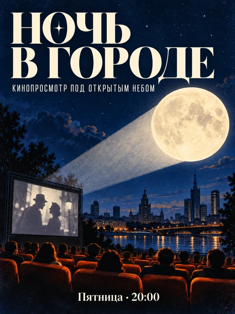 Афиша «Ночь в городе»: кинопросмотр под открытым небом в пятницу в 20:00
